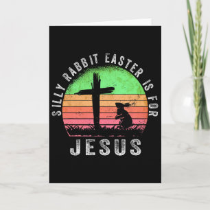 Dumma kanin påsken är för Jesus kristen religiös Kort