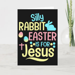 Dumma Kanin Påsken Är För Jesus Kristna Barn Cu Kort