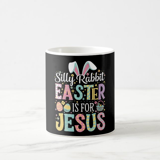 Dumma kanin påsken är för Jesus söt kanin Kaffemugg (Center)