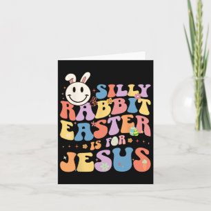 Dumma kanin påsken är för Jesus söt kanin Kristus Kort