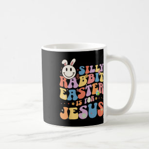 Dumma kanin påsken är för Jesus söta kanin Kristus Kaffemugg