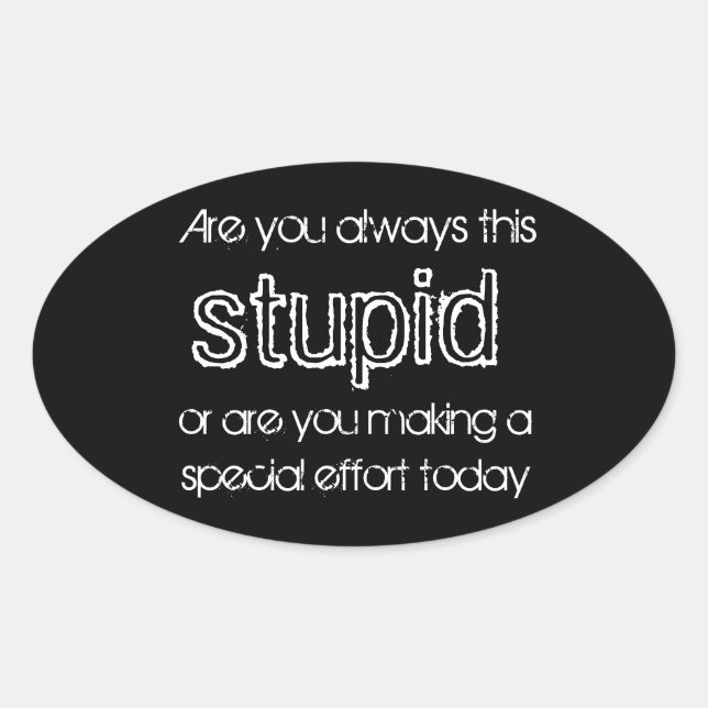 dumma klistermärken (Framsida)