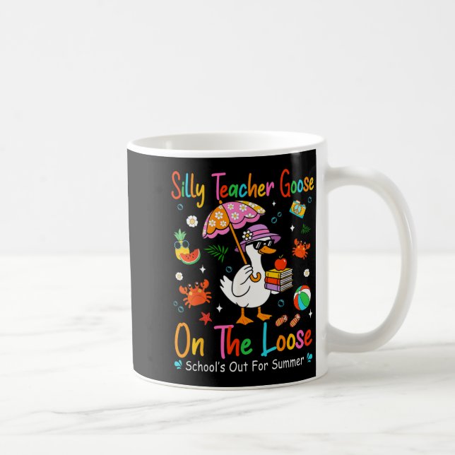 Dumma lärare Gås På Löpande Utbildningar Ut Kaffemugg (Höger)
