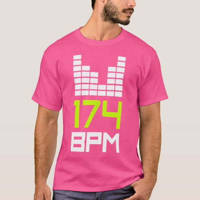 Dumma och Bass 174 Bpm Dnb Music Liquid Jungle Edm T Shirt (Framsida)