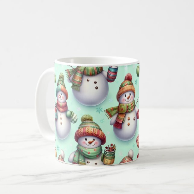 Dumma Snögubbar Kaffemugg (Framsida vänster)