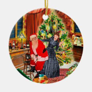 Dumma tomten! Jag föredrar smycken:/ Julgransprydnad Keramik