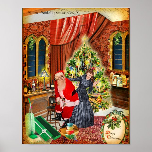 Dumma tomten! Jag föredrar smycken:/ Poster (Framsidan)