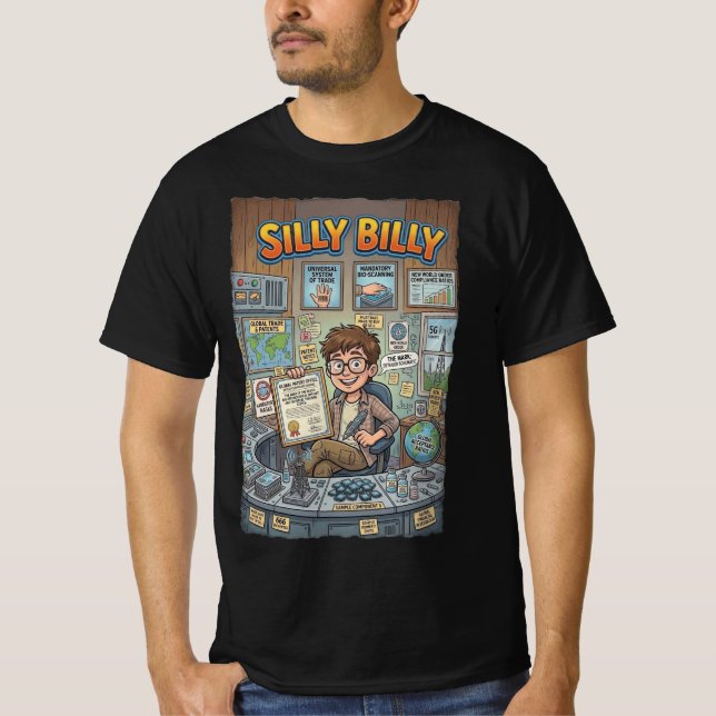 Dumme Billy Patens målet T Shirt (Framsida)