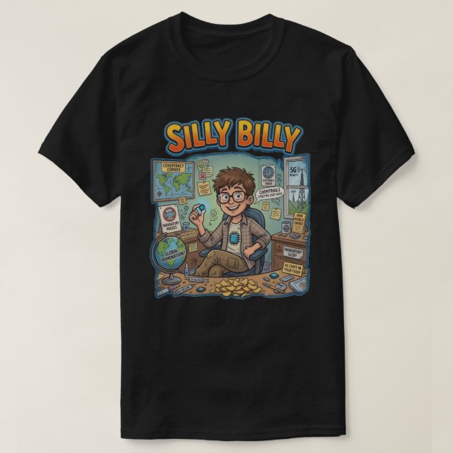 Dumme Billy Ursprunget T Shirt (Design framsida)