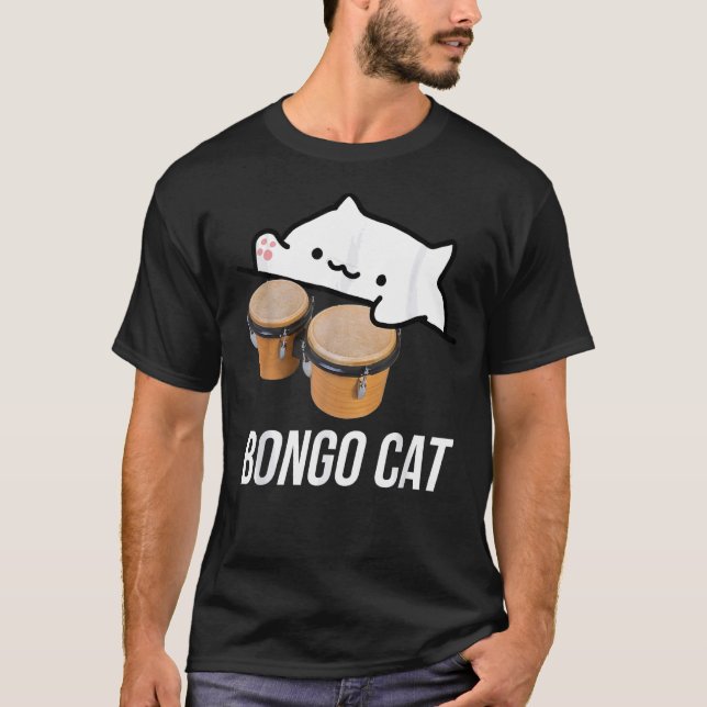 dummerjöns tshirt med en söt bongo-katt t shirt (Framsida)