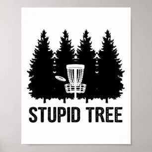 Dummig Träd Disc Golf Poster