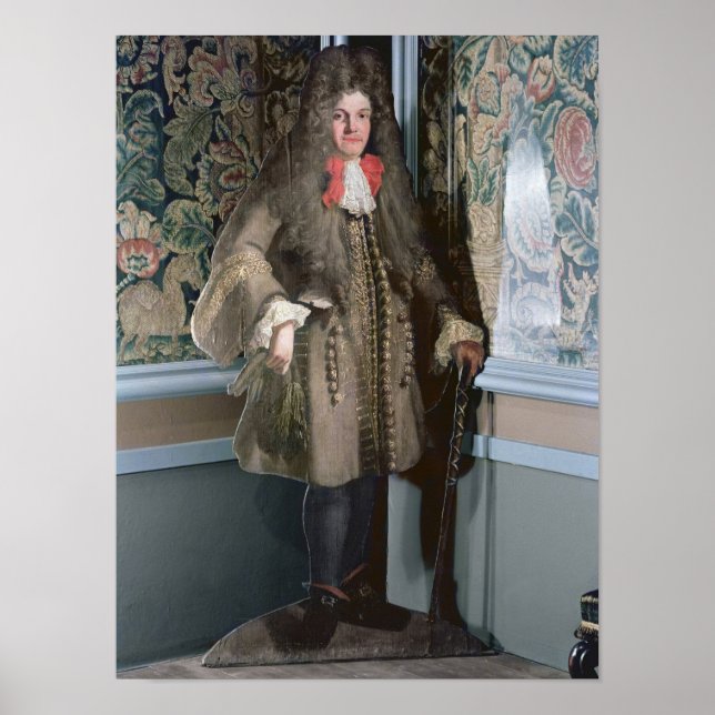 Dummy board figur of a man, 1690 poster (Framsidan)