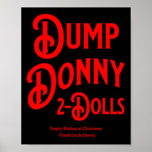 Dump Donny 2 Dockor Två Dockor Trump Tariffer Humo Poster