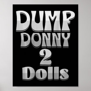 Dump Donny 2 Dockor Två Dockor Trump Tariffer Humo Poster