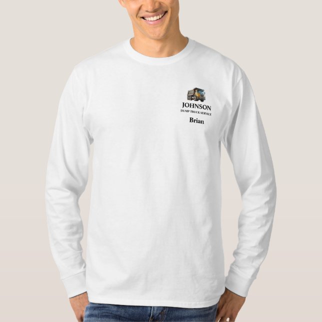 Dump Truck Service T Shirt (Framsida)