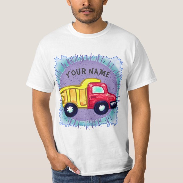 Dump Truck  T Shirt (Framsida)
