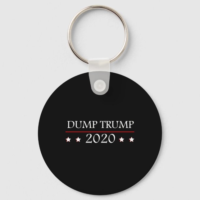 Dump Trump Anti - President T-shirt  Nyckelring (Framsida)