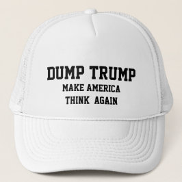 DUMP TRUMP GÖR AMERICA TÄNKA IGEN TRUCKERKEPS