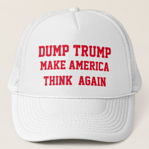 DUMP TRUMP GÖR AMERICA TÄNKA IGEN TRUCKERKEPS