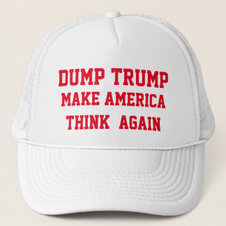 DUMP TRUMP GÖR AMERICA TÄNKA IGEN TRUCKERKEPS