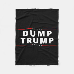 Dump Trump - Stor protest Anti Trump T-shirt Fleecefilt