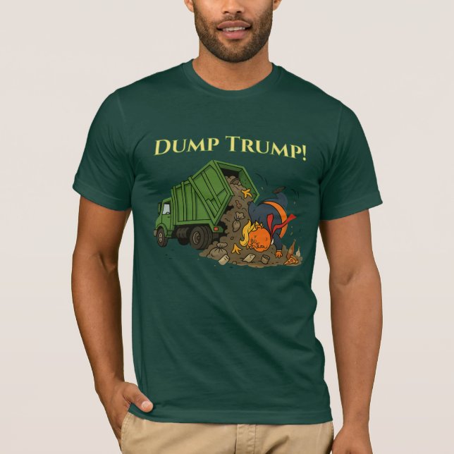 DUMP TRUMP! Trumpbekämpning mot republikansk polit T Shirt (Framsida)