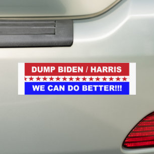 Dumpa Biden/Harris vi kan göra bättre ifrån oss! Bildekal