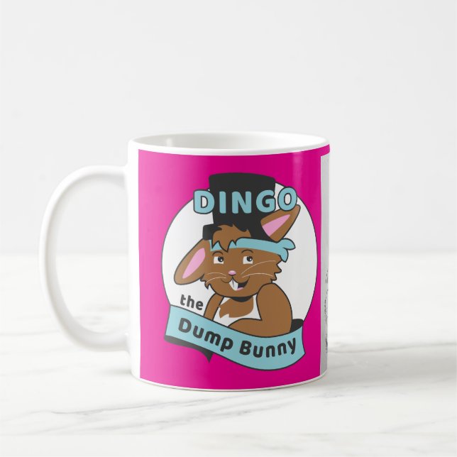 Dumpa Bunny mugg art av Pandabunny (Vänster)