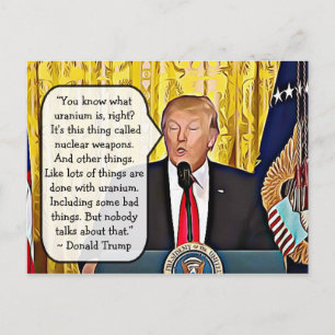 Dumpa citat från Donald Trump Keepsakes Vykort