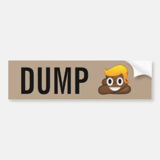 Dumpa den trumfPoopEmoji bildekalet Bildekal