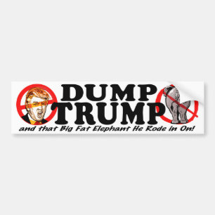 Dumpa Donald Trump 2016 Bildekal