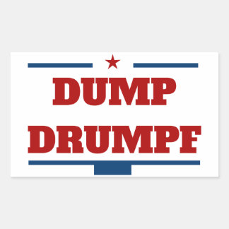 Dumpa Drumpf Rektangulärt Klistermärke