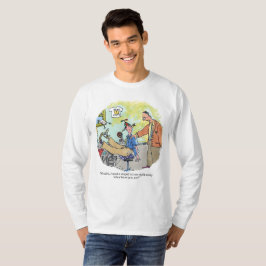 Dumpa långärmad, vit skjorta t shirt