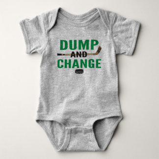 Dumpa och byt Grönt för Hockey Baby Bodydress T Shirt
