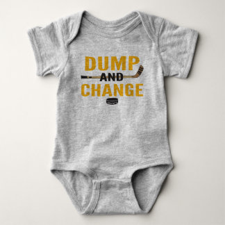 Dumpa och byt Hockey Baby Black och Guld Sticks T Shirt