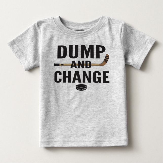 Dumpa och byt Hockey Baby T Shirt (Framsida)