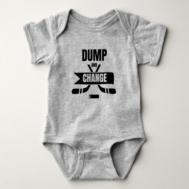 Dumpa och byt Hockey Baby T Shirt (Framsida)