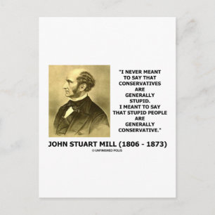 Dumpa personer är i allmänhet Konservativets offer Vykort