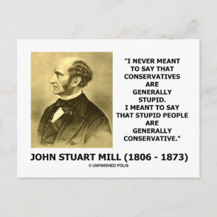 Dumpa personer är i allmänhet Konservativets offer Vykort