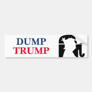 Dumpa president Donald Trump Politisk Bildekal