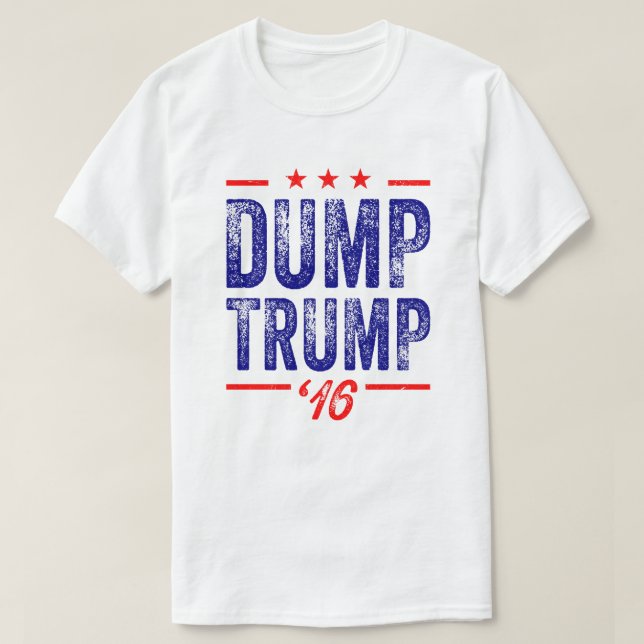 Dumpa T-tröja för trumf '16 Tröja (Design framsida)