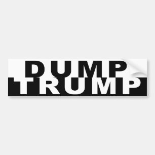 Dumpa trumf B&W Bildekal