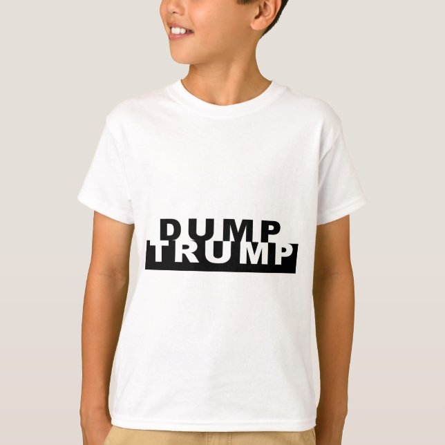 Dumpa trumf B&W Tee Shirt (Framsida)