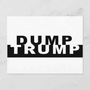 Dumpa trumf B&W Vykort