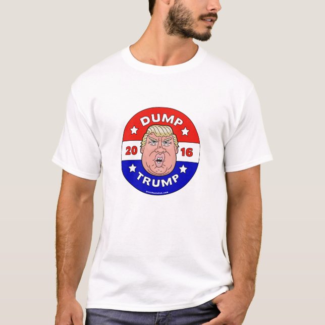 Dumpa trumf, den Anti Donald Trump T-tröja Tee Shirt (Framsida)