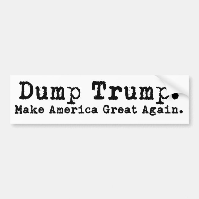 Dumpa trumf gör Amerika den underbara bildekalet Bildekal (Framsidan)