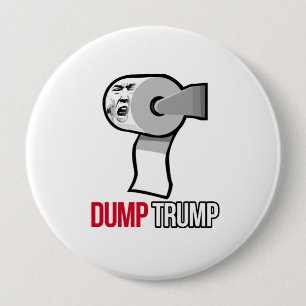 Dumpa trumf med toalettpapper - Anti-Trumf - Knapp