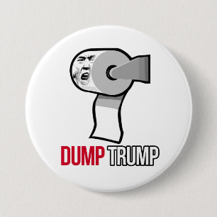 Dumpa trumf med toalettpapper - Anti-Trumf - Knapp