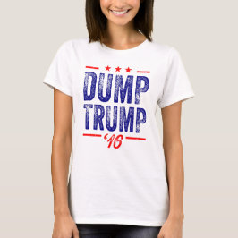 Dumpa trumf 'T-tröja för 16 damer T-shirt