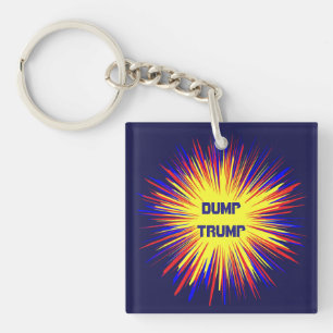 Dumpa trumfakrylen Keychain